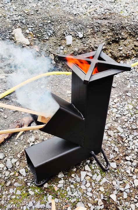 diy welded steel box stove|diy rocket stove pipe.